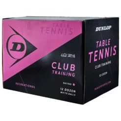 Dunlop 40+ Club Training Table Tennis Balls