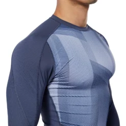 Reebok One Series Training Compression Printed Long Sleeve T-Shirt -Sports Gear Shop reebok one series training compression printed long sleeve t shirt 3