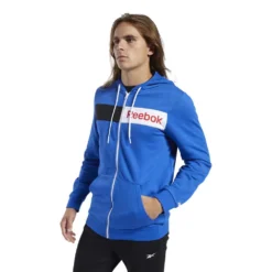 Reebok Training Essentials Linear Logo Full Zip Sweatshirt -Sports Gear Shop reebok training essentials linear logo full zip sweatshirt 2